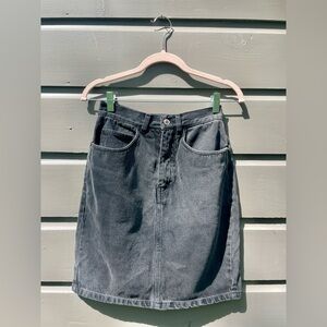 Vintage Gitano Black Denim Skirt